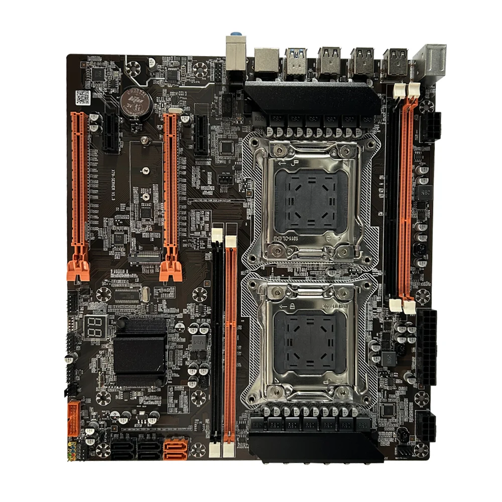 SEJISHI X79 Motherboard Dual placa mae CPU LGA 2011 E-ATX SATA PCI-E M.2 SSD Mother Panel Support Intel Xeon Gaming Mainboard