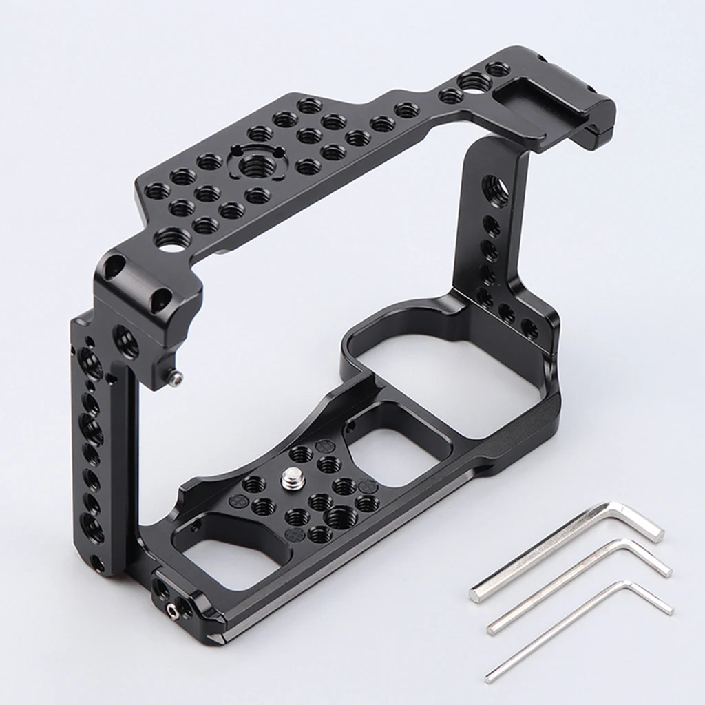 Camera Cage for Nikon Z5/Z6/Z7/Z6II/Z7II Camera Top Handle Grip Video Rig Protect the Cameras Aluminum Alloy