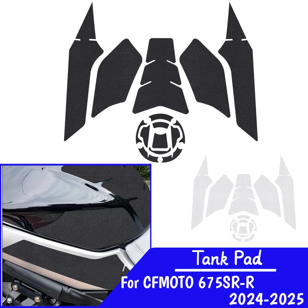 

675SRR 675SR-R Tank Pad Stickers Gas Protector For CFMOTO 675 SR-R SRR 675SR R 2024 Motorcycle Kit Knee Gas Protection Stickers