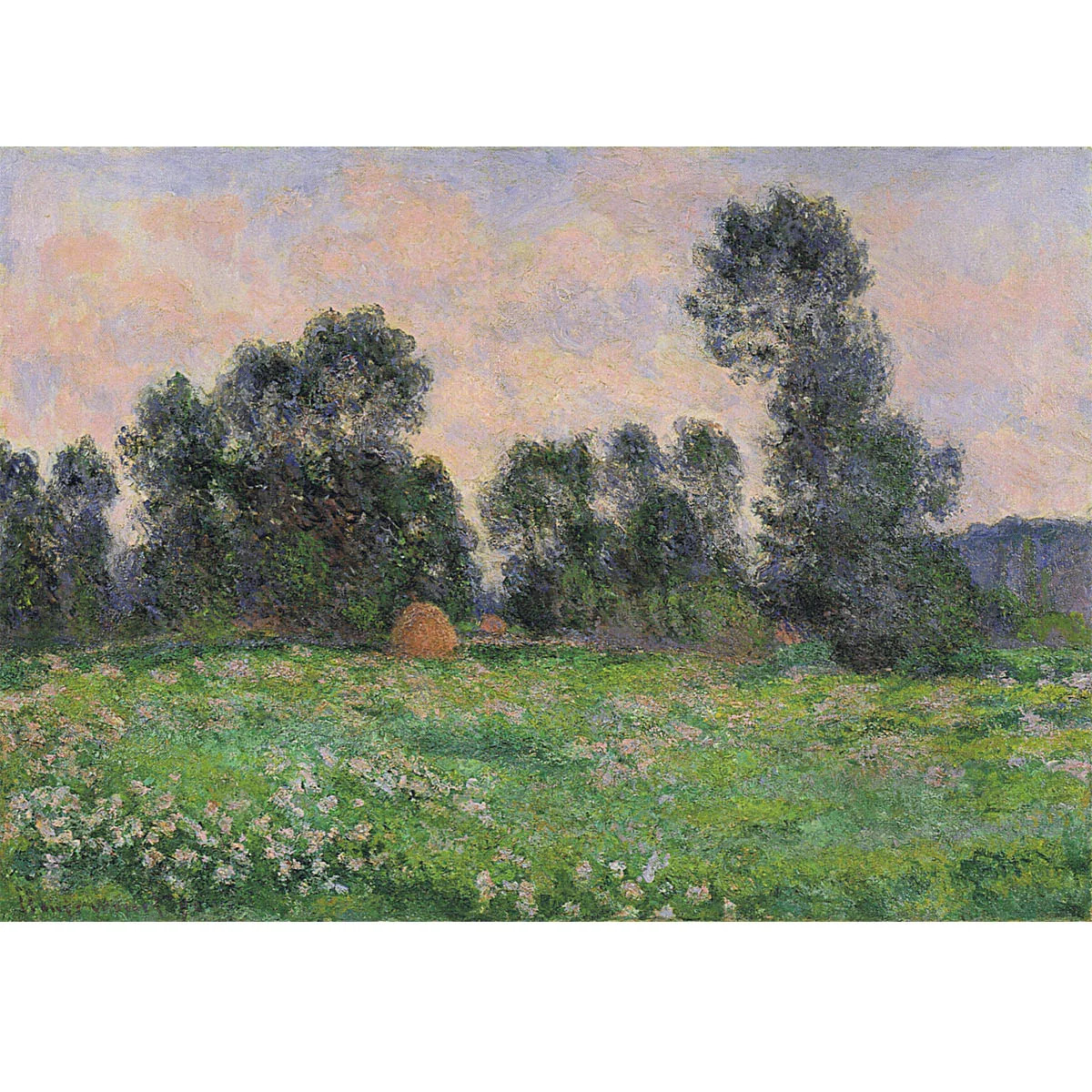 

Meadow in Giverny by Claude Monet,Hand painted landscape oil painting,Famous painting reproduction,canvas wall art,Room decor