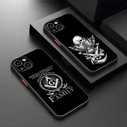 Free and Accepted Masons Phone Case Matte Translucent For IPhone 15 Pro 14 Pro Max 13 11 12 Mini Xs X Xr 7 8 Plus Se Back Cover