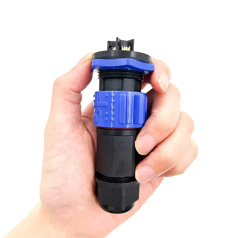M25 3+9 Pin Self-locking Aviation Plug 20A Waterproof Joint Power Plug Assembled Connector 12Pin Male Female Socket 300V IP67