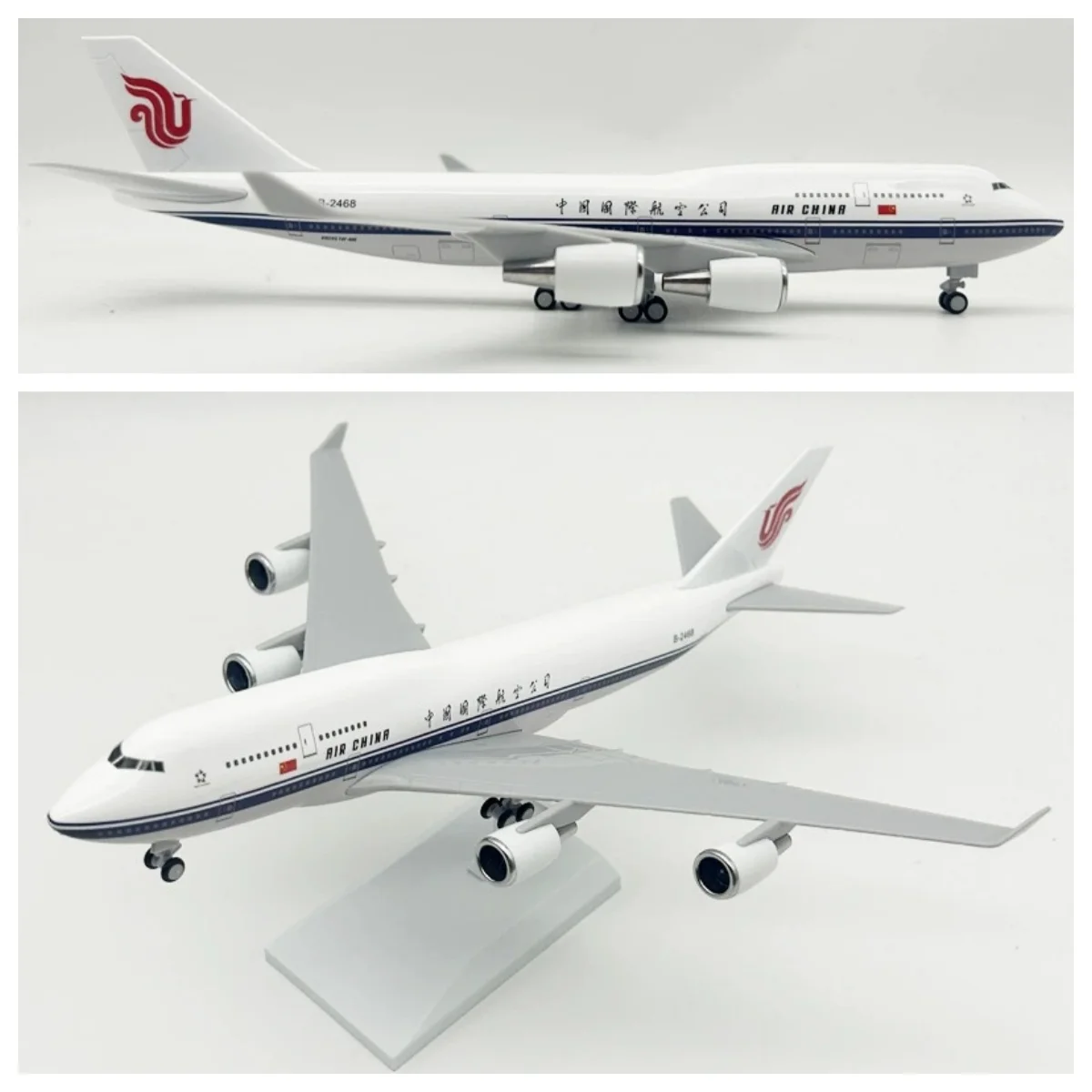 

Литая под давлением модель самолета в масштабе 1:250 30 см с подставкой B747 Air China Airlines, модель самолета, игрушечный дисплей, авиационные энтузиасты
