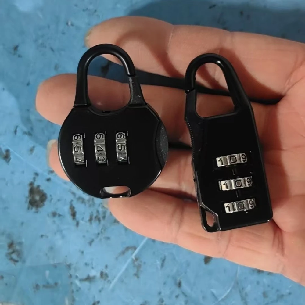 5Pcs/Lot Mini Travel Padlock Aluminum Alloy Luggage Locks Set with 3 Digit Resettable Combination Code for Suitcases and Bags - Image 3