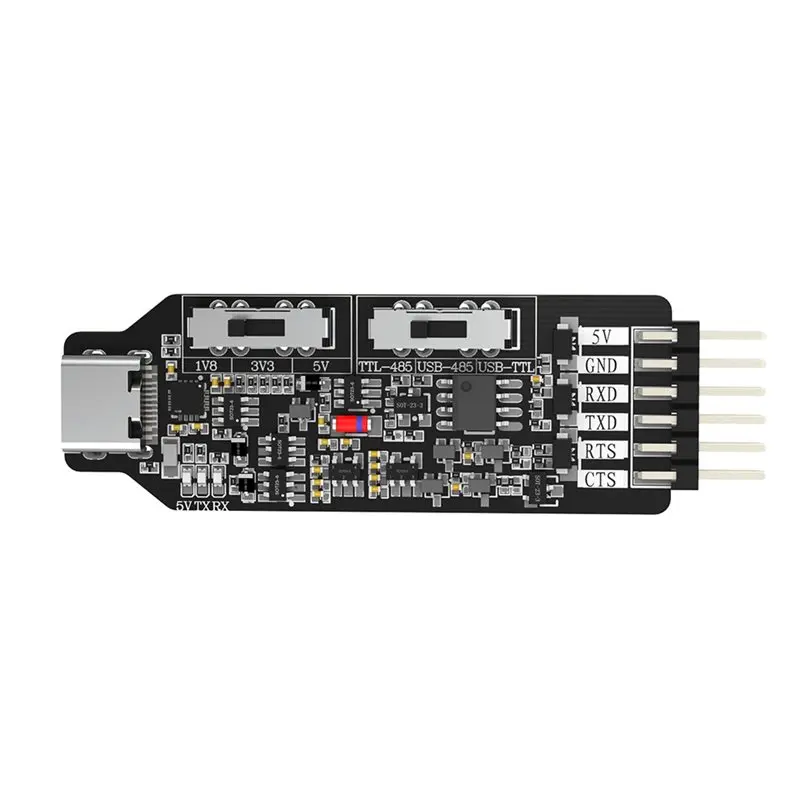 AED7-USB Multi-Function Serial Port Module USB-TTL USB-RS485 TTL-RS485 3In1 Converter RS485 Microcontroller Programming