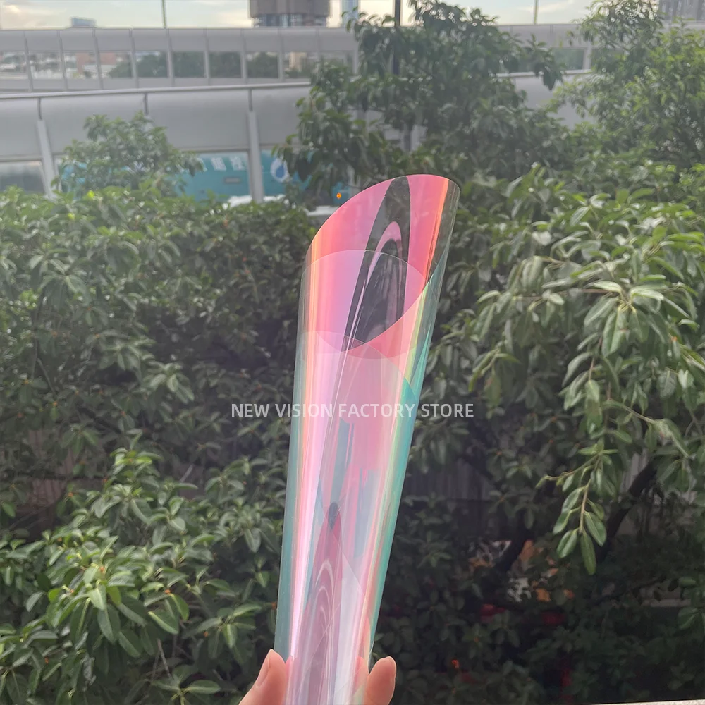 88%VLT Solar Tint Film Rose Red Chameleon Windscreen Foils Car Front Rear Window Tint Windshield Protection Film