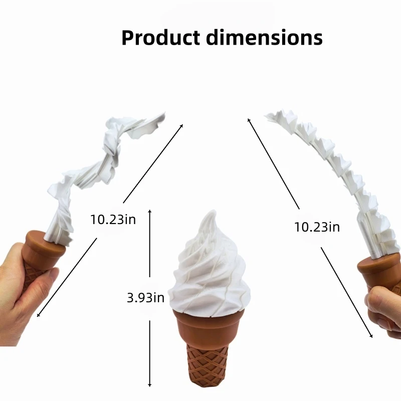 1/2pcs Ice Cream Telescopic Sword, Fun Prank to Share Happiness, Suitable for All Ages to Play with, Ornament.