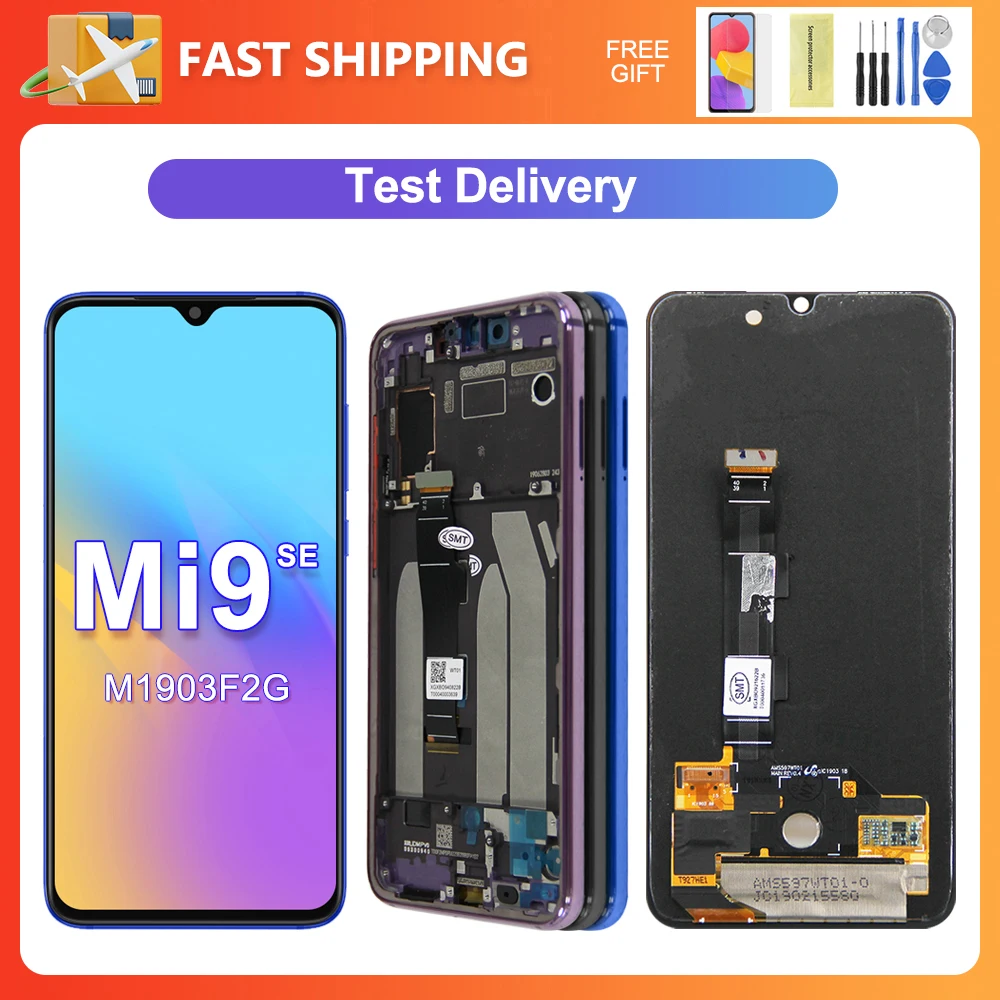 For Xiaomi Mi 9 SE 5.97\'\'For Mi9SE M1903F2G LCD Display Touch Screen Digitizer Assembly Replacement