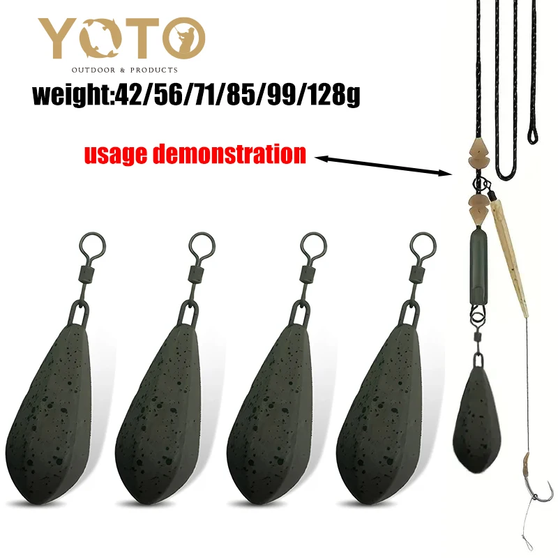 2/3 Stück erhältlich in 42 g/56 g/71 g/85 g/99 g/113 g/128 g Karpfenangelgewichten.