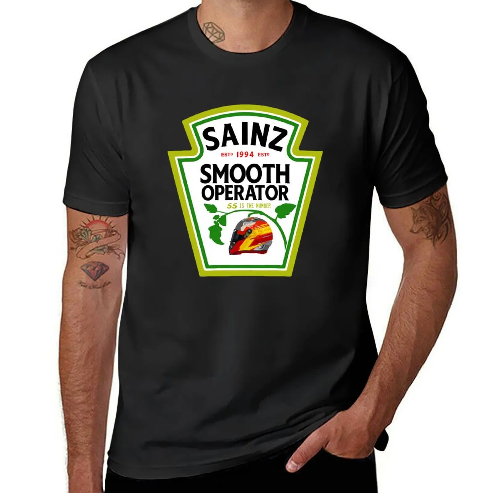 Carlos Sainz Smooth Ketchup T-Shirt hippie clothes blanks tees plain black t shirts men