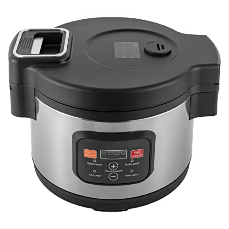 Commercial 12L Automatic Boba Cooker Pearl Pot 110V Non-Stick Tapioca Pearl Cooker with Touchscreen High-Efficiency Pearl Maker