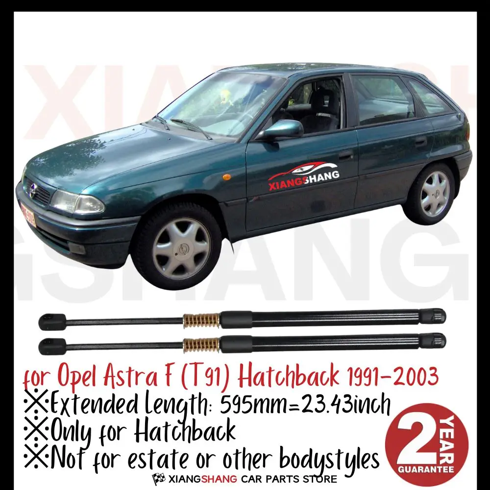 

2pcs Rear Tailgate Damper for Opel Astra F (T91) Hatchback 1991-2003 WITH SPRING Trunk Boot Gas Charged Gas Struts