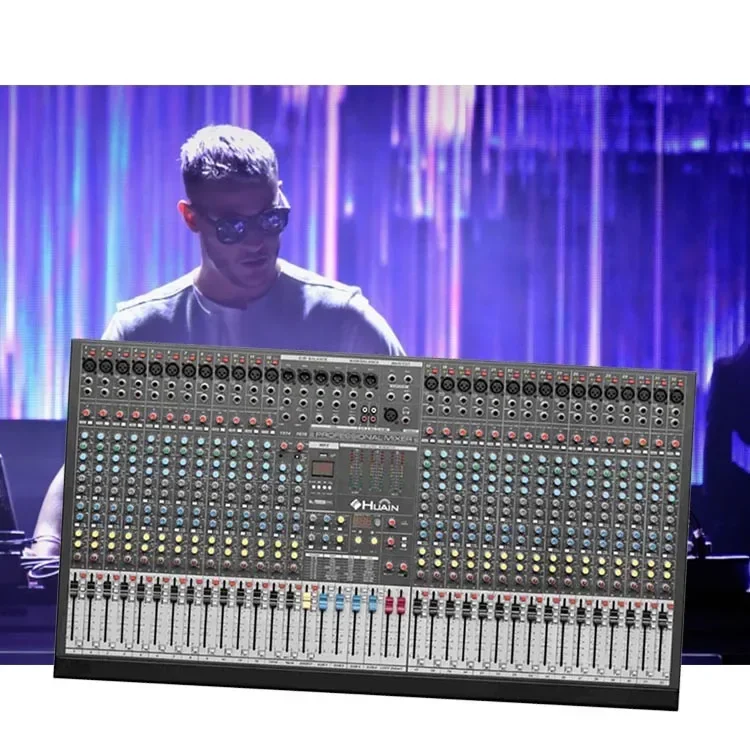 

32 Channel Professional Audio Power Analog Karaoke Usb Audio Mixer Equipment with Effect for Live Sound