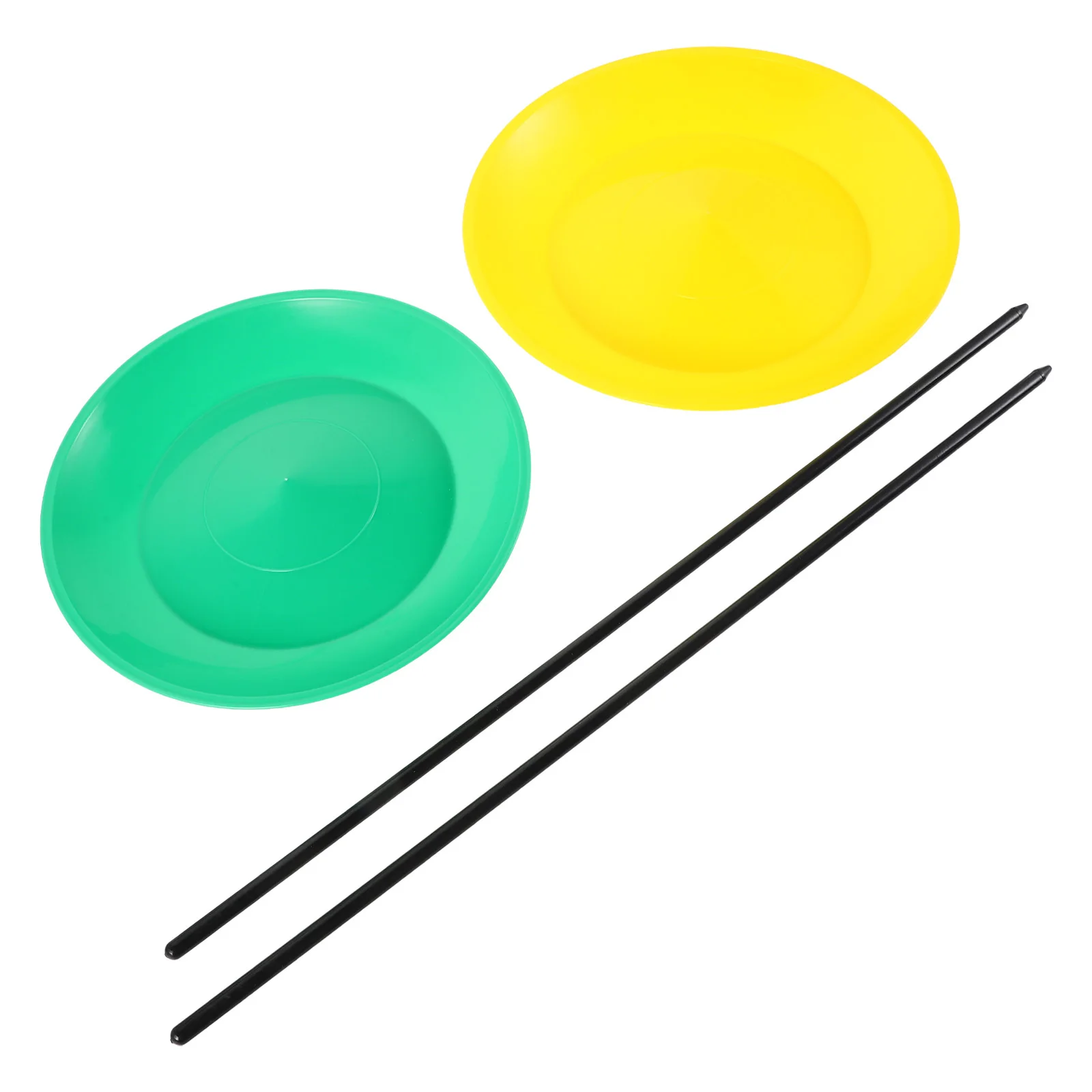 

3pcs Juggling Plates Rods Precision Balance Sensory Training Circus Sports Lightweight Skill Game Set Catching Sticks Team