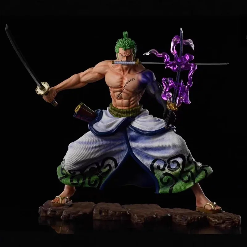 

New 20cm One Piece Anime Figure GK Roronoa Zoro Action Figure PVC Collection Cartoon Model Doll Gift Toys Decoration