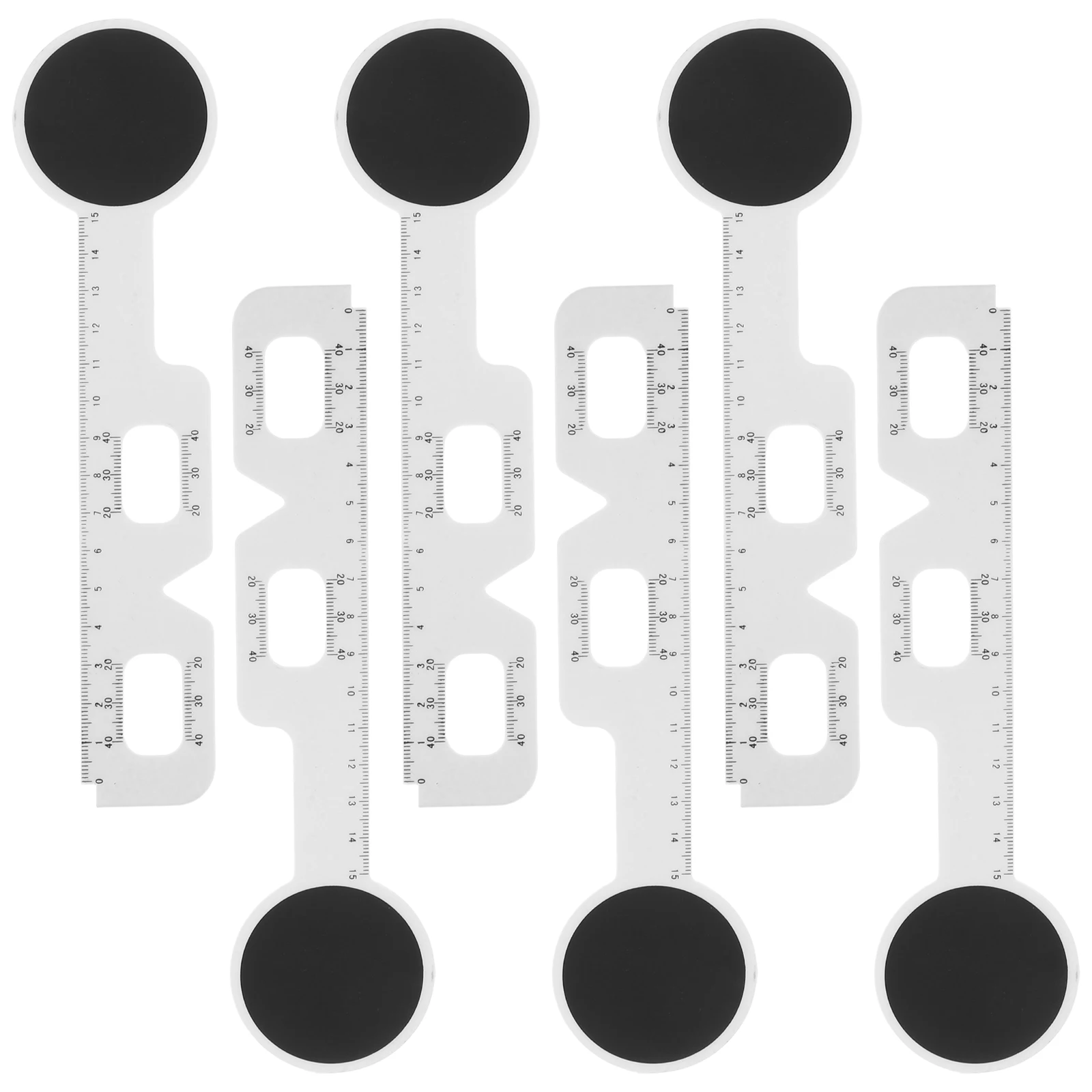 

6 pcs Tool Eyeglass Pupil Distance Optometry Digital Pd Meter Measurement Ruler Plastic PD Meter Portable Accurate