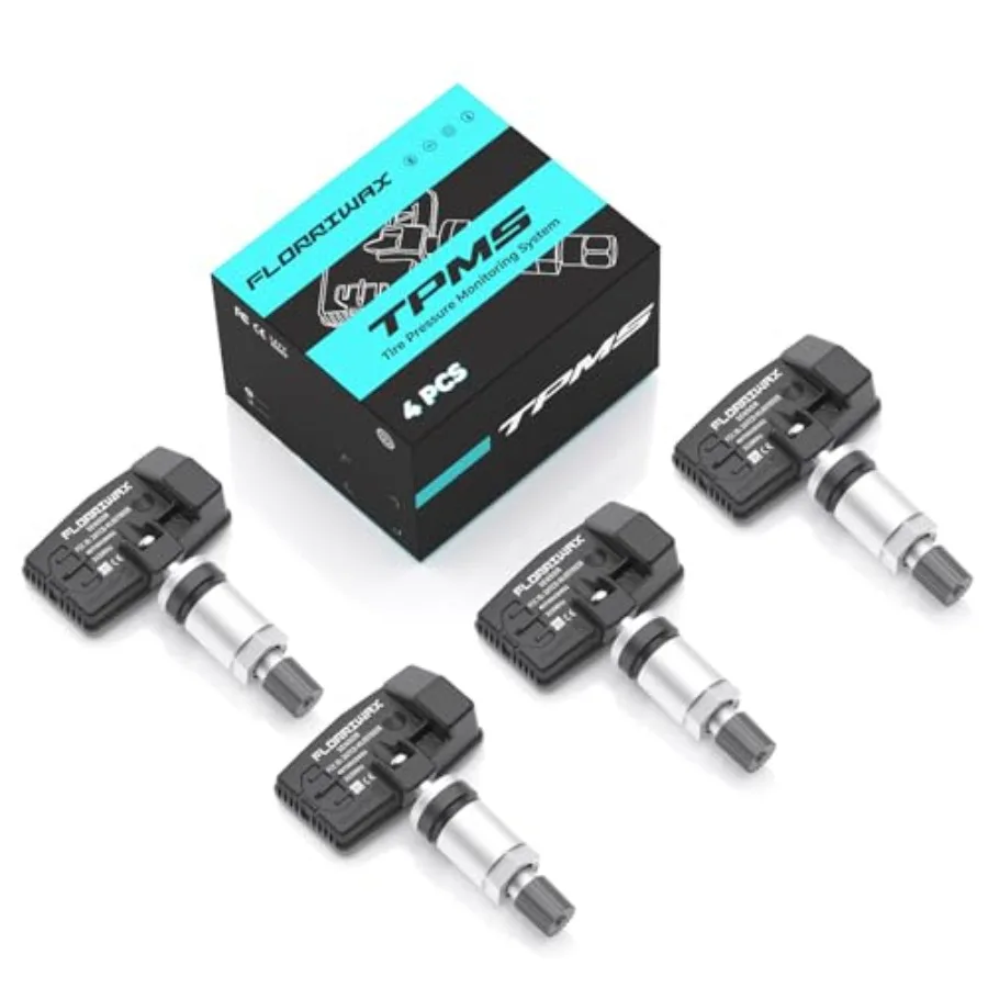 

TPMS Sensor, Set of 4 315Mhz Tire Prure Sensor Compatible with Nissan Infiniti Suzuki, Tire Sensor OE Replaces#40700JK01B, 4070