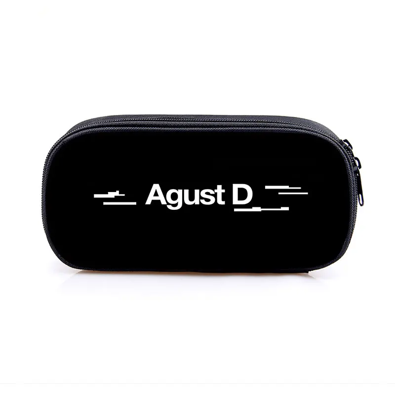 Agust.D KPOP Cosmetic Case Pencil Bag D2 Daechwita Stationary Bags Suga Min Yoongi AGUST D Pencil Box School Supplies