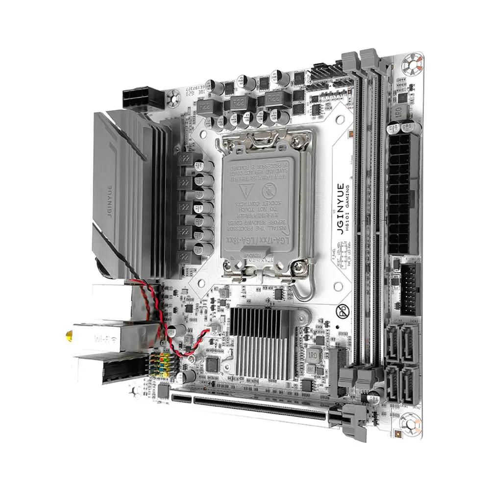 Imagem -03 - Jginyue H610 Placa-mãe Lga1700 Suporte Intel Core i3 i5 i7 i9 12th 13th Processador Duplo Canal Ddr4 Memória H610i Jogos