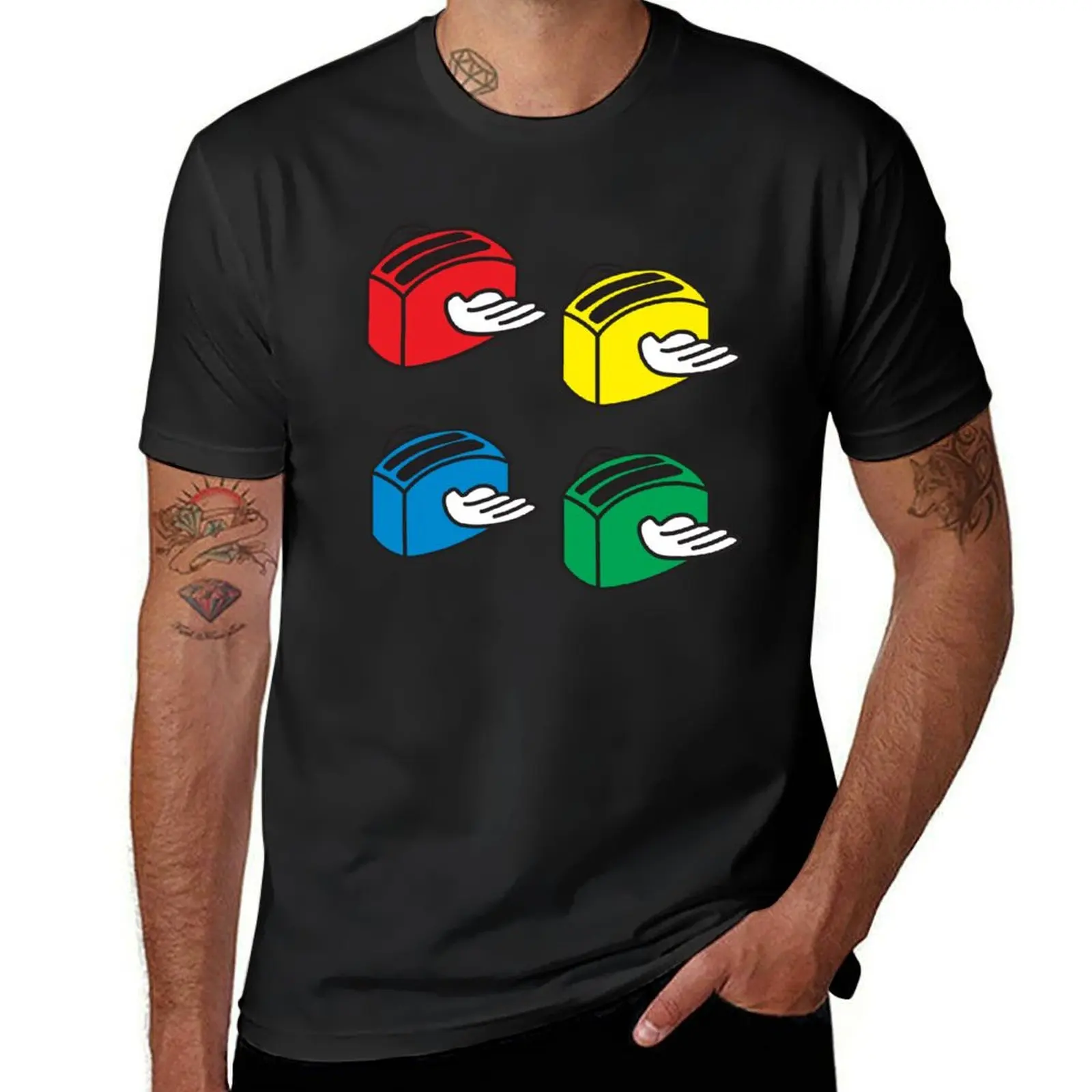 

RGB Flying Toasters T-Shirt aesthetic clothes sublime mens vintage t shirts