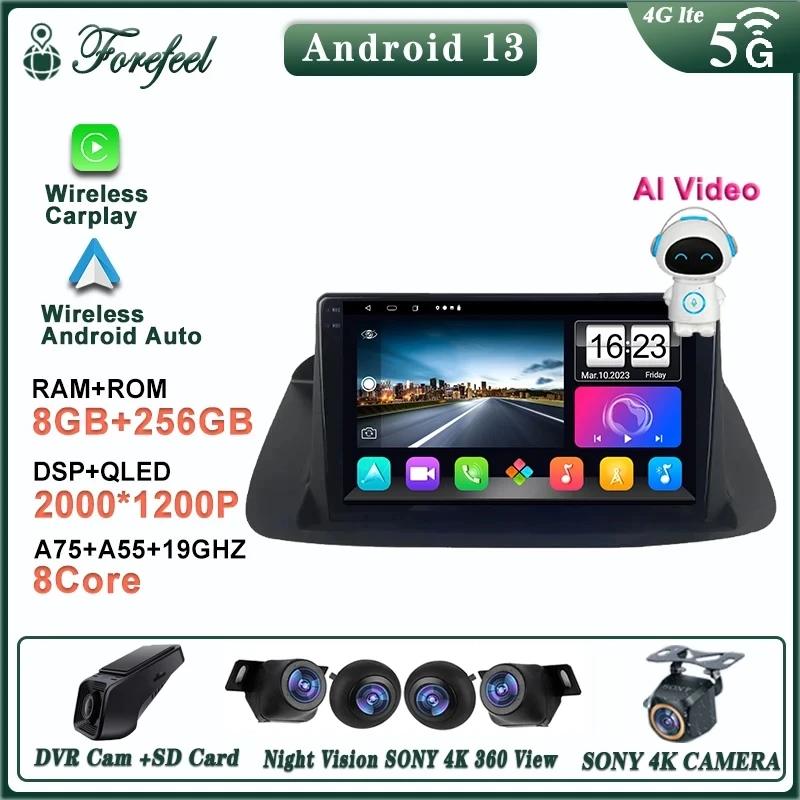 

Android 13 For Honda Accord 8 Spirior 2008 - 2013 Head Unit Multimedia Car GPS Video Autoradio Navigation Stereo Radio 5G DVD