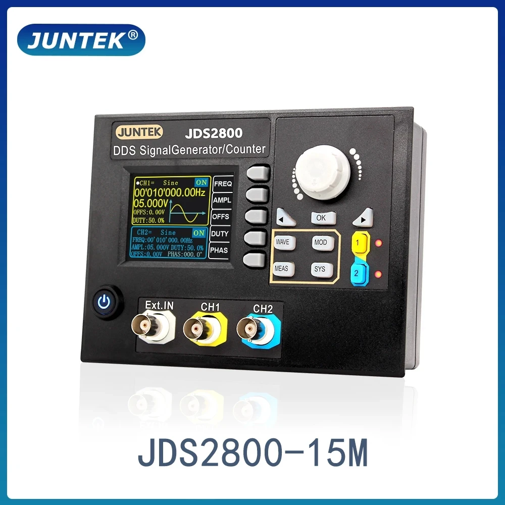 JDS2800-15M 60MHz DDS Function Signal Generator Digital Control Dual-Channel Frequency Meter Arbitrary Waveform Generator