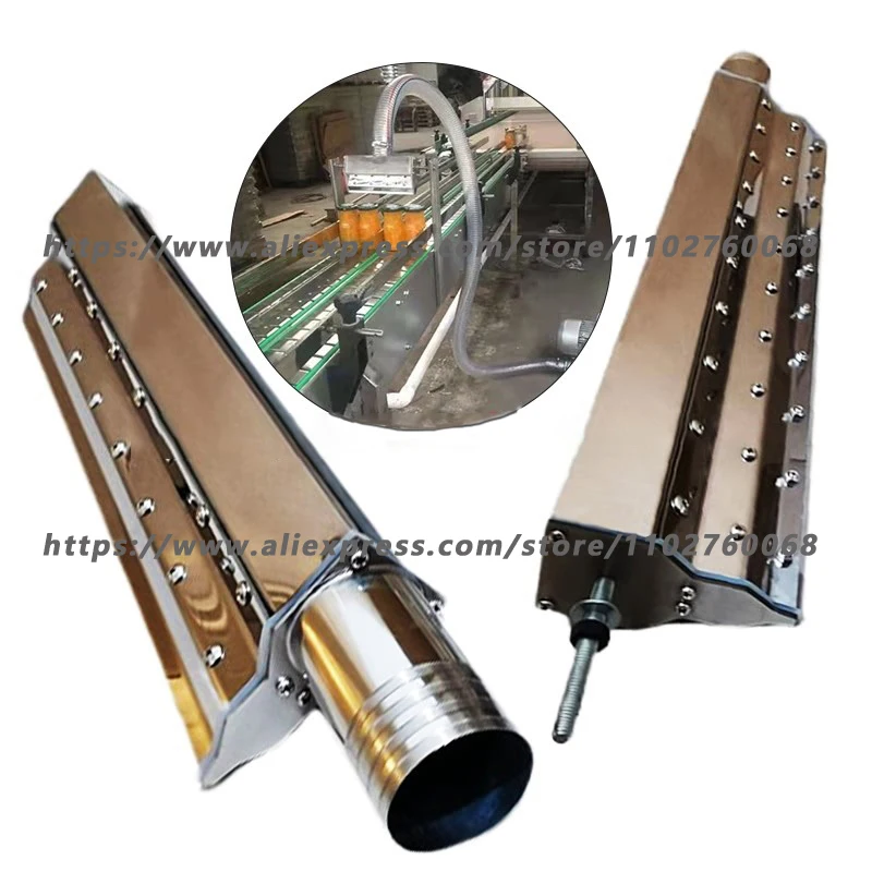 

304 Stainless Steel Hot-Air Blower Air Knife Dust Removal Air Knife for Drive Conveyor Belt Assembly Line Drying and Cleaning