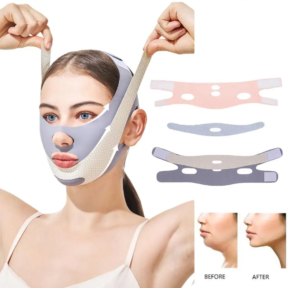 Thin Face Bandage V Line Face Lift Tightening Mask Double Chin Tightener Facial Wrinkles Anti Sagging Facial Massager Skin Care