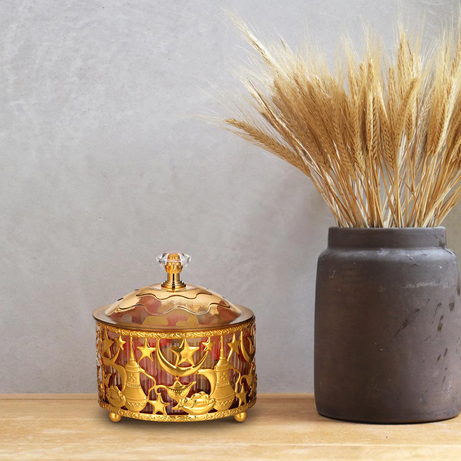 

Arabian Festival Candy Dish Elegant Home Decor Tray Eid Mubarak Centerpiece Versatile Use Festive Table naments