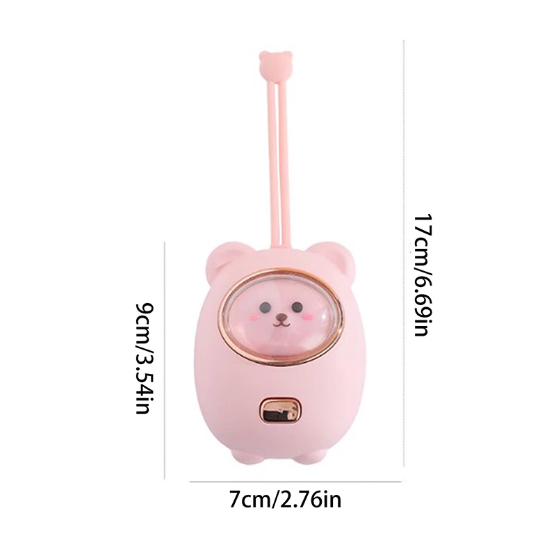 Cute Pink Bear Hand Warmer 1200mAh USB Rechargeable Portable Winter Warmer Small Tool Pocket Mini Electric Hand Warmer