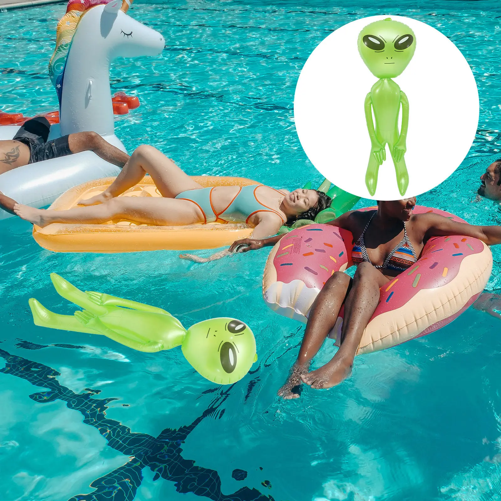 

Inflatable Balloon Toys PVC Pool Party Balloons Inflates Props for Halloween