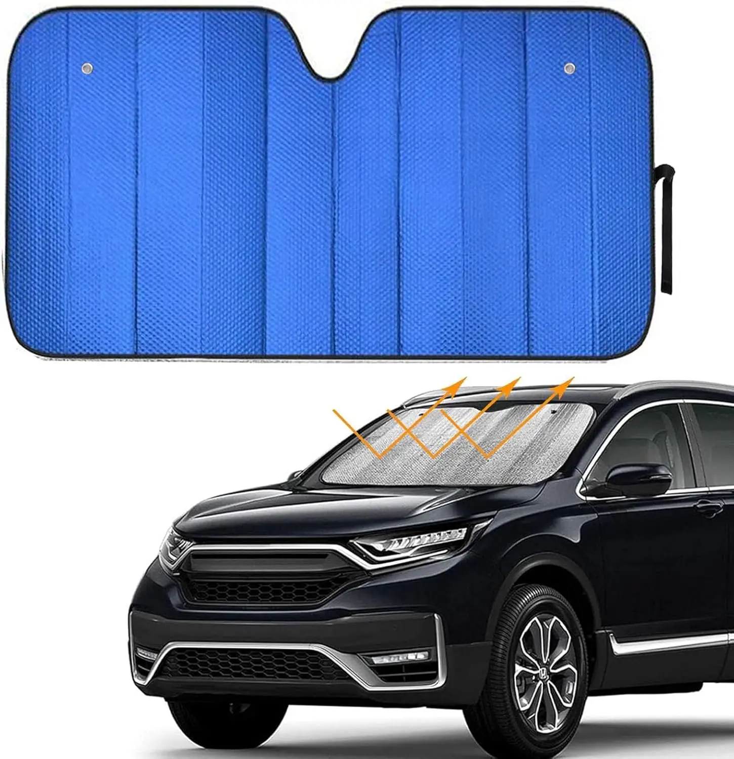 

Windshield Sunshade - Foldable Reflective Sun Visor for Car - Protects from Heat