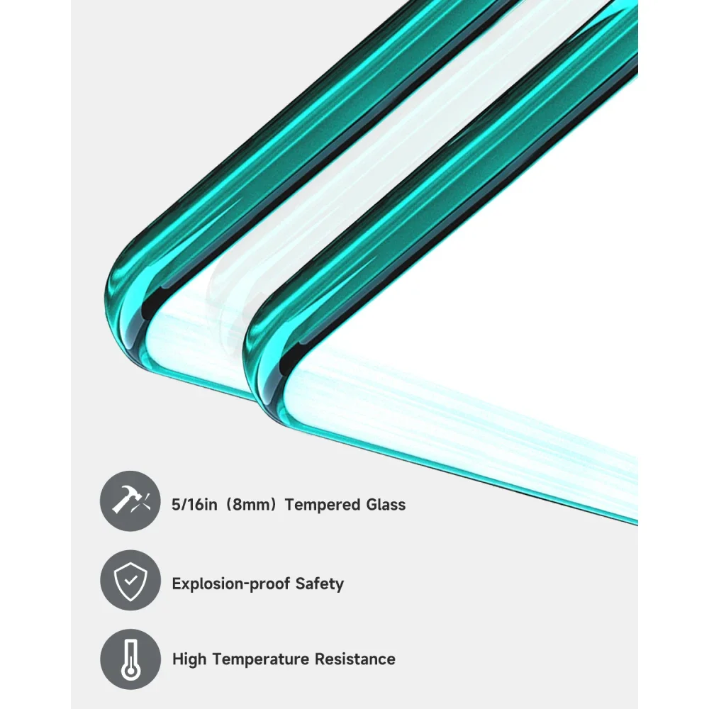 Porta de banho deslizante sem moldura de 56-60" x 60" H, porta de chuveiro de banho, vidro temperado transparente de 5/16" (8 mm), acabamento preto fosco