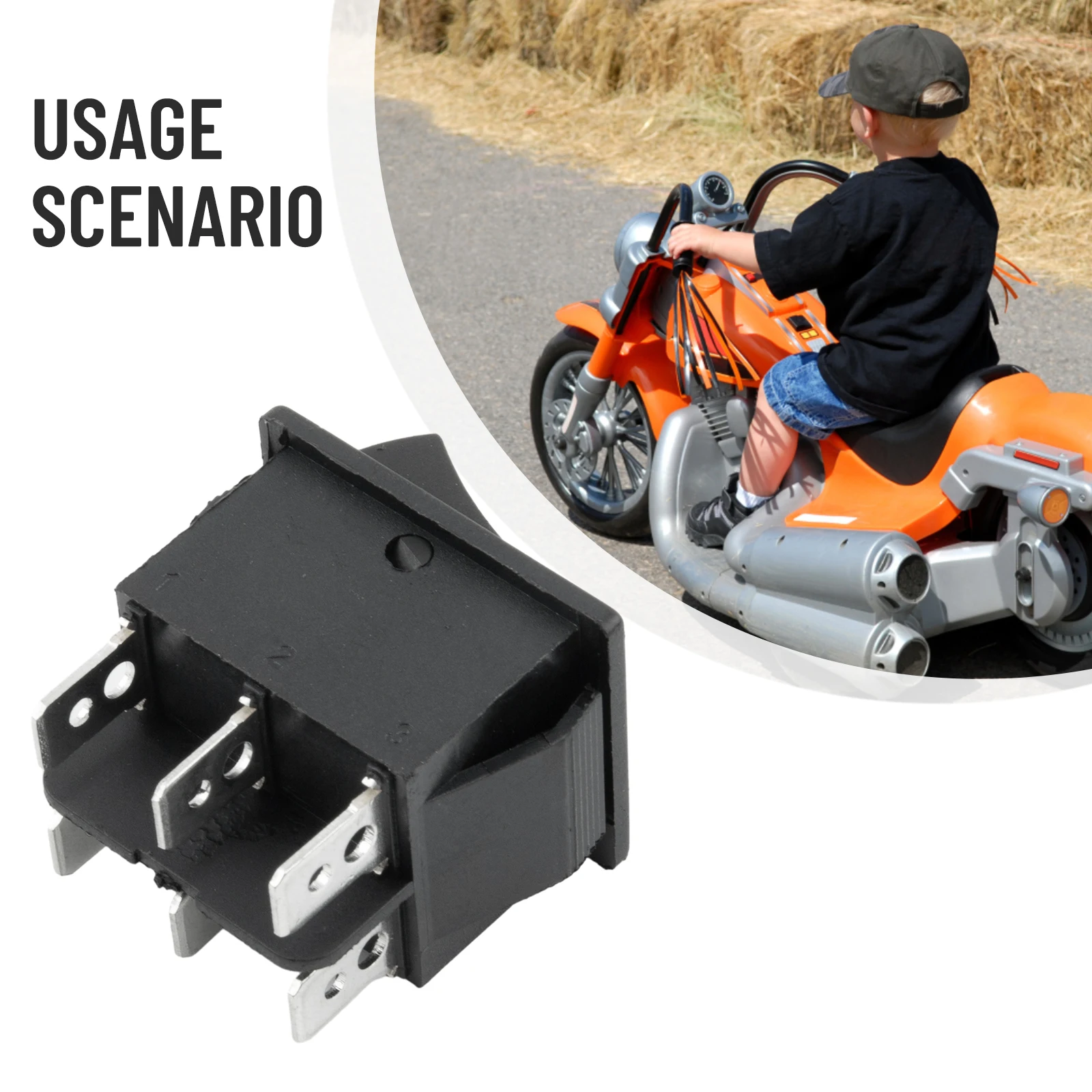 Kids Electric Ride On Car Motorcycle Foot Switch Automatic Reset Children's Toy Car Pedal Throttle Switch Replacement Accessory