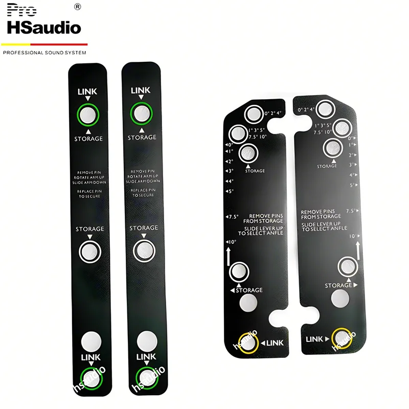 PROHsAudio-Accessoires de gréement de haut-parleur Line Array, autocollant de gréement professionnel, 8"