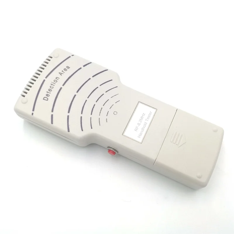 8.2MHZ EAS Anti Theft RF Handheld Detector White Color For Hard Security Tag Testing