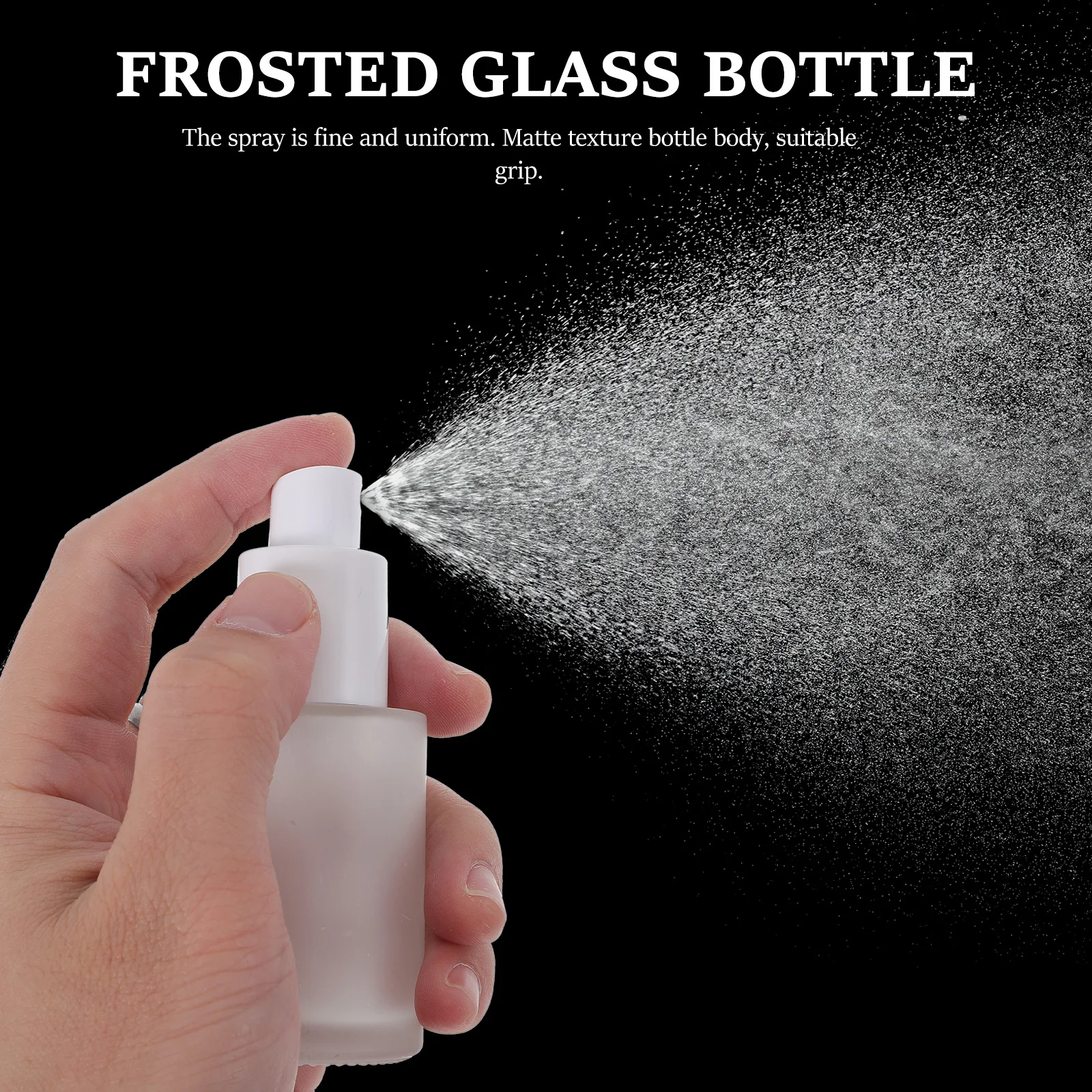 

Simple Frosted Glass Spray Bottles Leak Proof Travel Perfume Containers Refillable Easy Carry Bottles Frosted Glass Spray Bottle