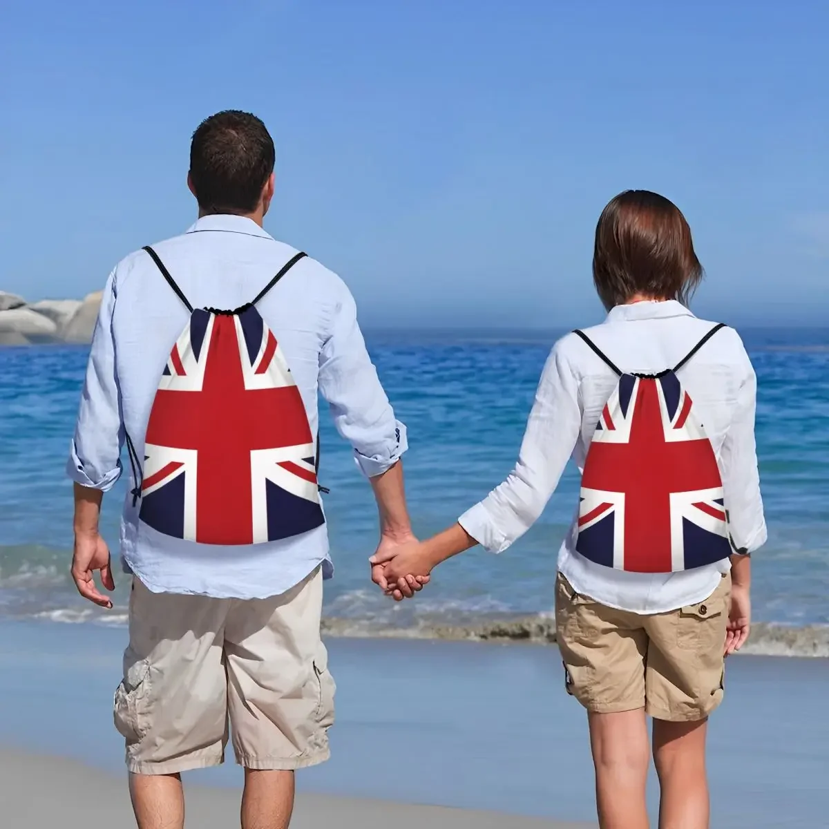 Union Jack Flag Of The UK Drawstring Backpack Sports Gym Bag for Women Men United Kingdom British Training Sackpack