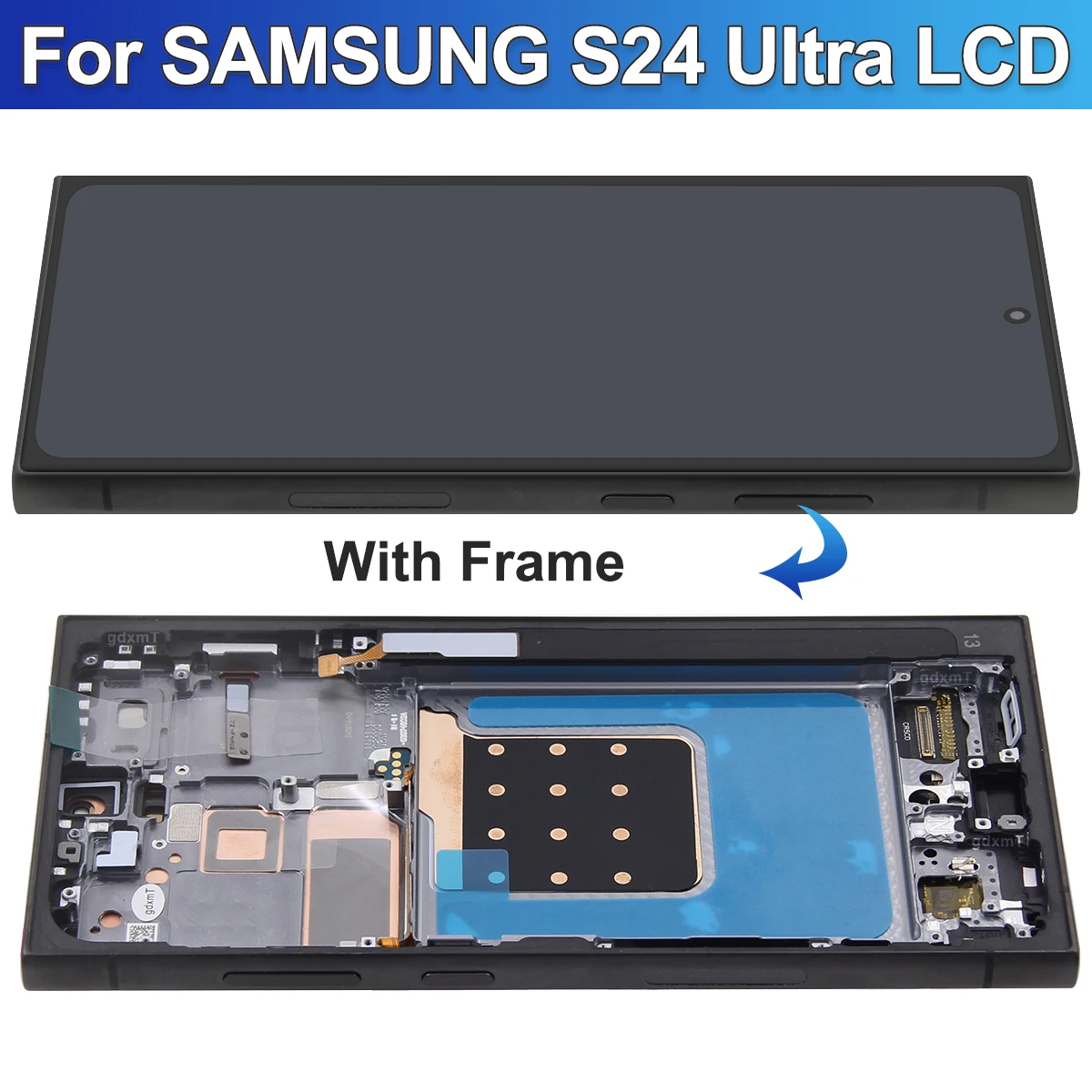 AMOLED For Samsung S24 Ultra LCD SM-S928B SM-S928B/DS S928U Display Touch Screen Digitizer Assembly Pass Tested