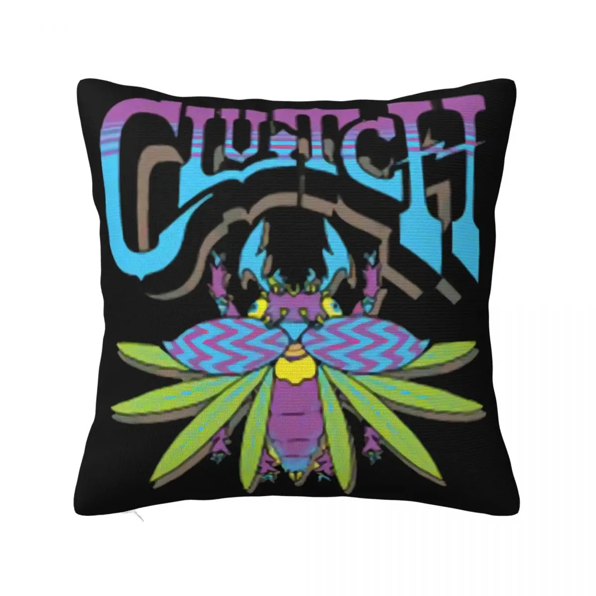 

New Clutch Concert Tour Logo American Rock Band Mens Black Size S 3Xl Western Style Spring Humor Boy Pillow Case