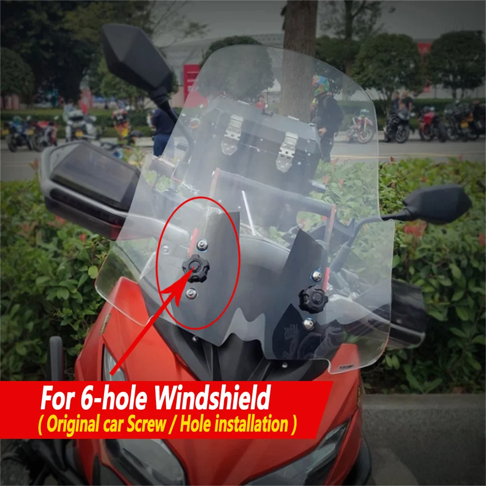 

For Kawasaki Versys 650 Versys 1000 Front Windshield with raised thickened Versys650 Chest Protector Windshield Mirrors
