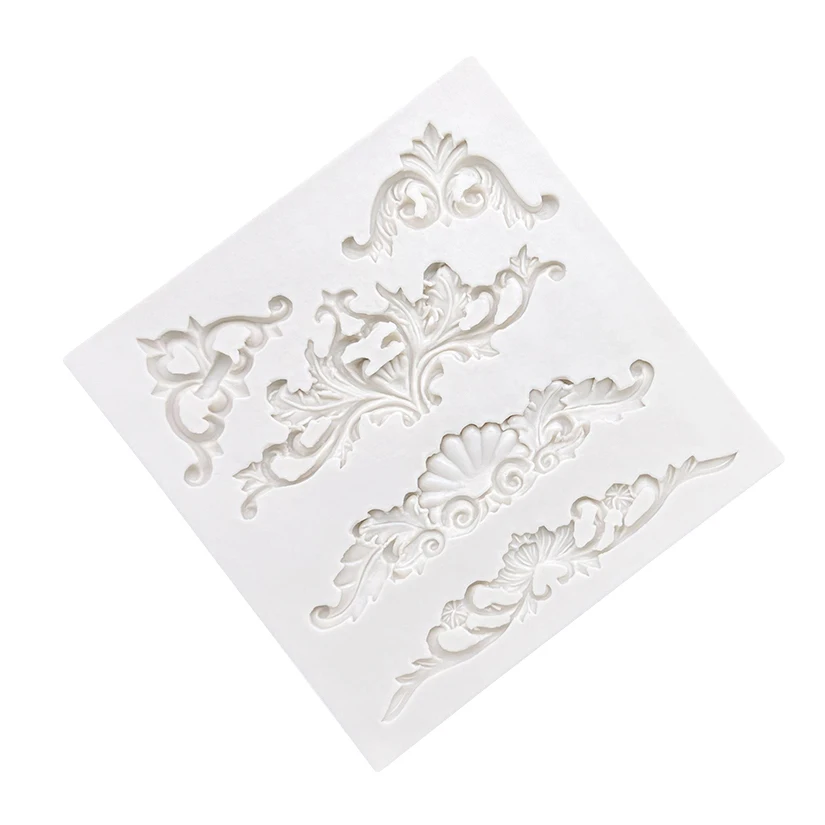 Relief Decorative Pattern Silicone Sugarcraft Mold Resin Tools Cupcake Baking Mould Fondant Cake Decorating Tools