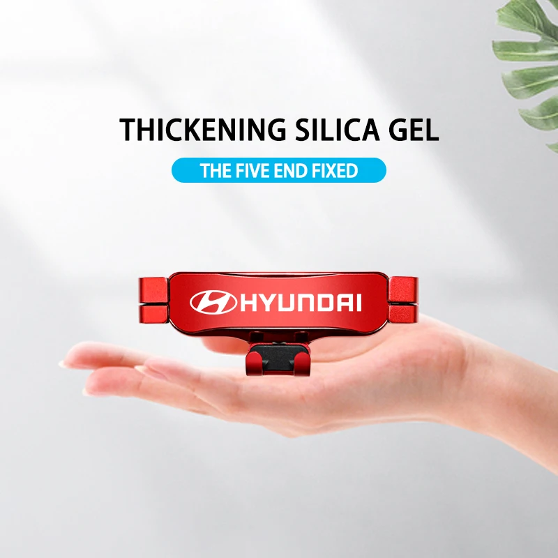 1 قطعة ABS حامل هاتف السيارة 360 دوران الجاذبية السيارات قبضة قوس لشركة هيونداي Genesis N-LINE I10 I20 I30 I40 IX20 IX35 كونا جيتز #3