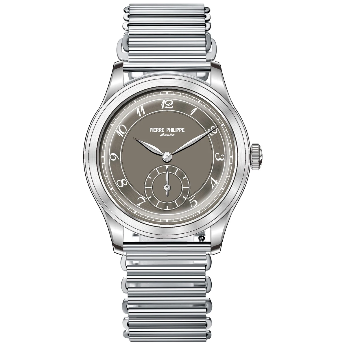 NIEUWE PIERRE PHILIPPE Veld Horloge Zwart Emaille Wijzerplaat Retro Pijl Pilot Horloge Mannen Mechanische Handmatige Hand Wind Horloge ST17