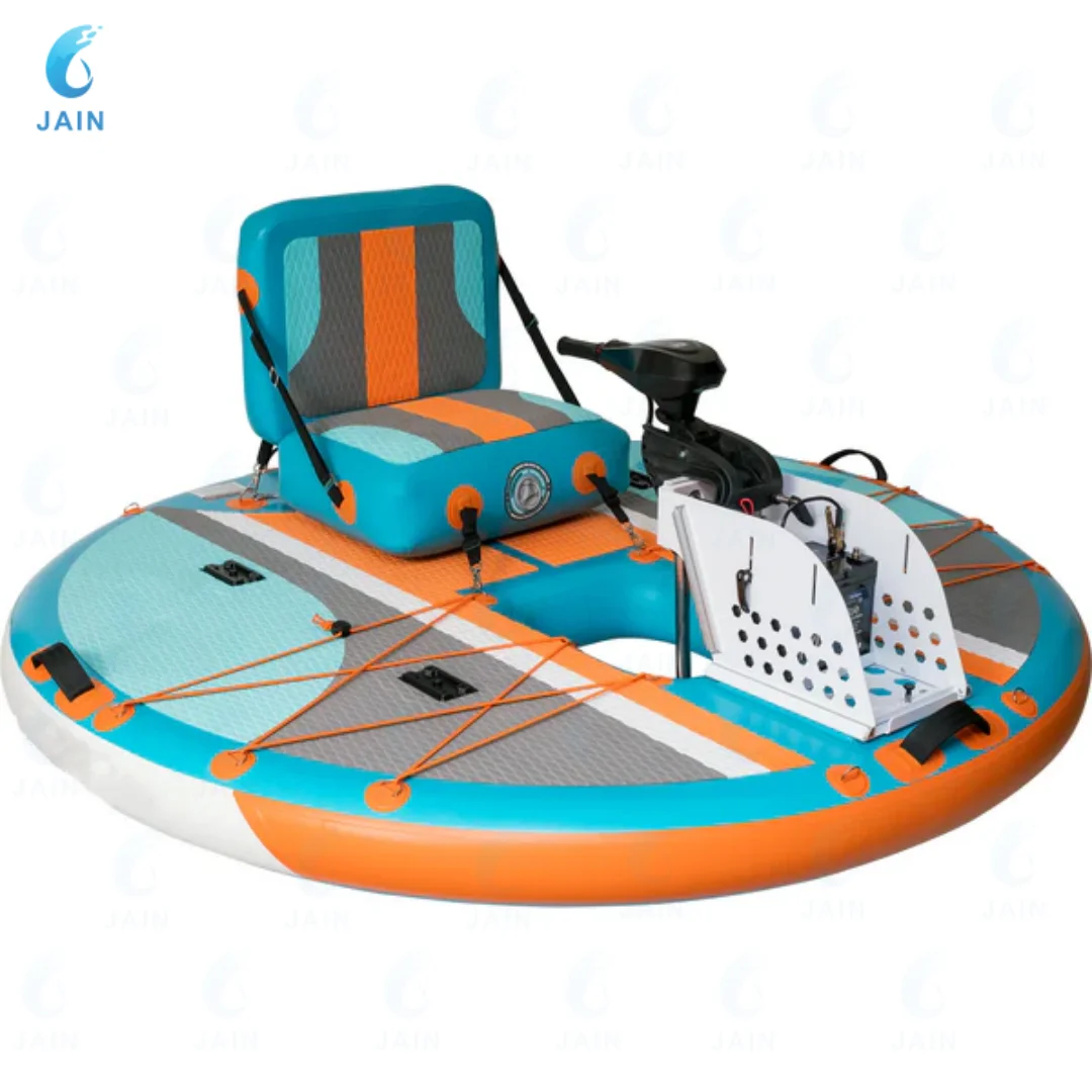 The JAIN Boat New Design Inflatable Fishing Boat with Pump, Portable Backpack Belly Boat for Adults Fishing