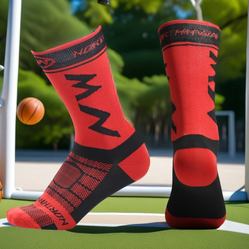 1/3/5 Paar Herren-Sportsocken bis zur Wadenmitte, Fitness-Kompressionssocken, rutschfest und atmungsaktiv, hohe Sportsocken für Männer im Frühling und Sommer, bequeme Wadensocken für Paare im Herbst, geeignet für tägli – Detail 6