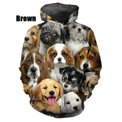3D Print Cute Dog Pattern Hoodie Casual Long Sleeve Pullover Sweatshirts For Men Women Plus Size Hoodies Tops Streetwear