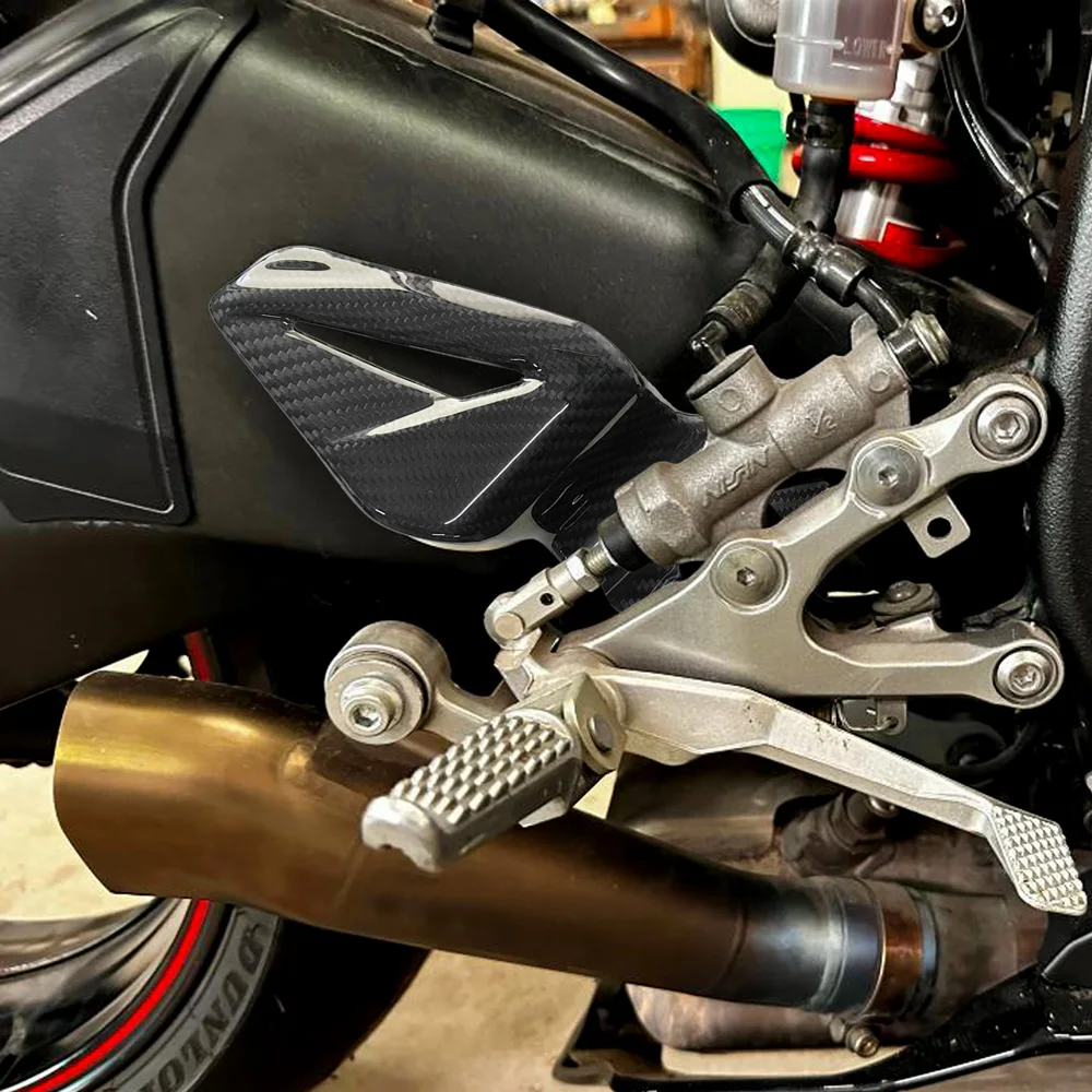 

Carbon Fiber Motorcycle Fairing Accessories Foot Pedal Protective for Yamaha R6 2006-2024 decoration