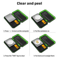 200g-0.01g Mini Digital Pocket Scale Portable High-Quality Gold Weight Jewelry Scale with Large LCD Backlight Weighing Tools