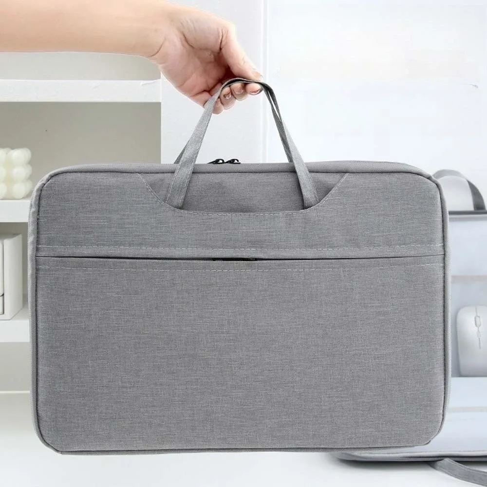 

Oxford Cloth Laptop Handbag Solid Color 13.3 Inch/15.6 Inch Computer Storage Bag Polyester Scratch Prevention Business Briefcase